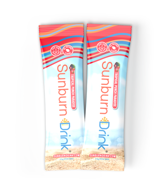 Free Sample! Sunburn Drink Tropical Punch Paradise Twin Pack