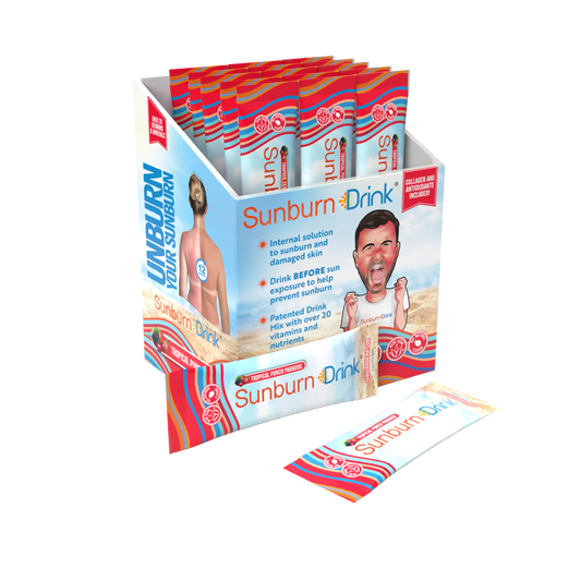 Sunburn Drink 20 Pack, Zero Sugar After Sun Hydration