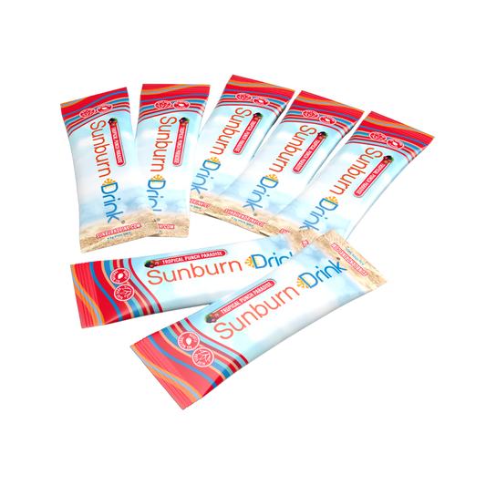 Sunburn Drink 7 Pack, Zero Sugar After Sun Hydration