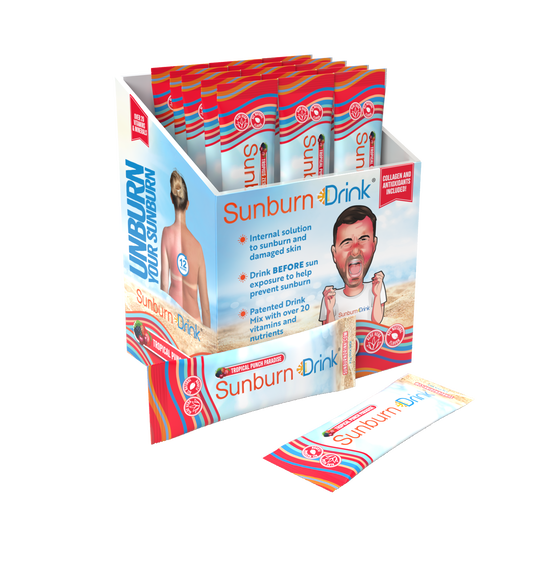 Sunburn Drink 20 Pack, Zero Sugar After Sun Hydration